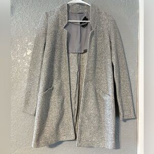 Vero Moda Light Gray Open-Front Trench Coat